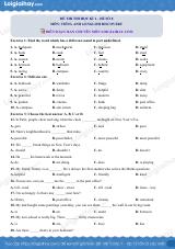 Đề thi học kì 1 Tiếng Anh 6 English Discovery - Đề số 8
